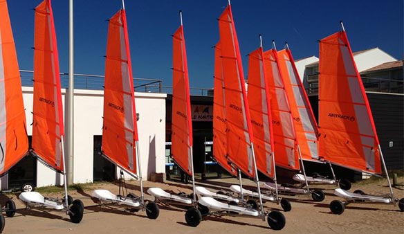 Vente et fabrication de chars à voile près de la Baie de Somme