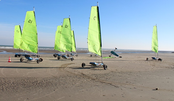 Fabricant de chars à voile dans la Baie de Somme