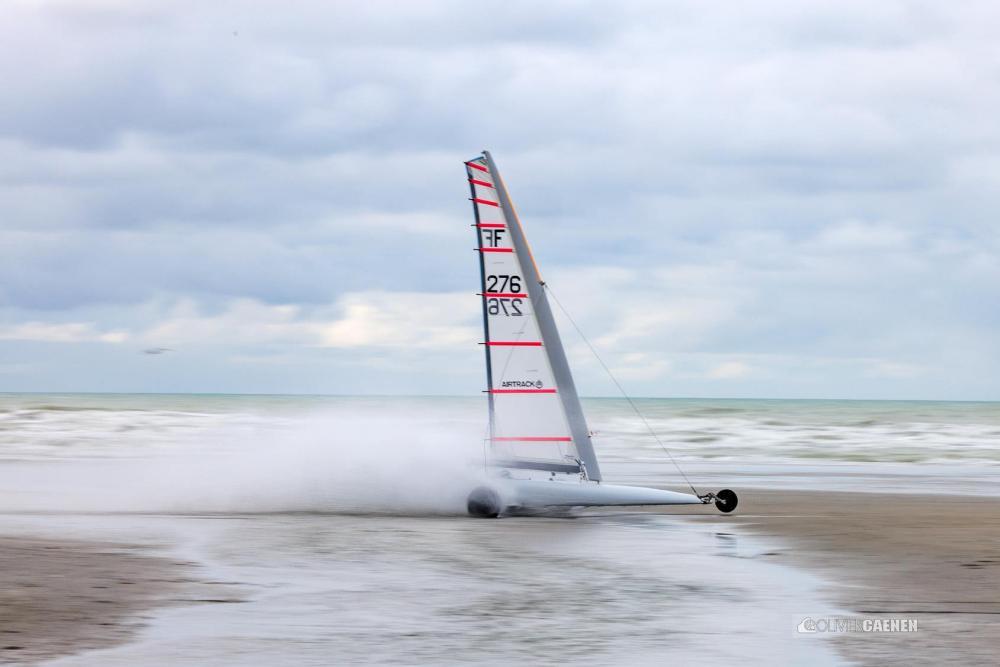 Vente de chars à voile près de la Baie de Somme